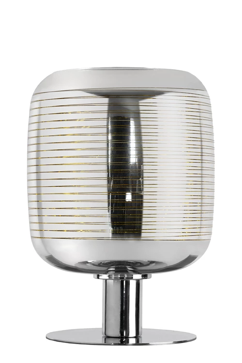 Lucide ERYN - Tafellamp - Ø 20 cm - 1xE27 - Chroom - uitgezet